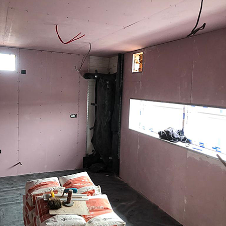 Replastering a small office